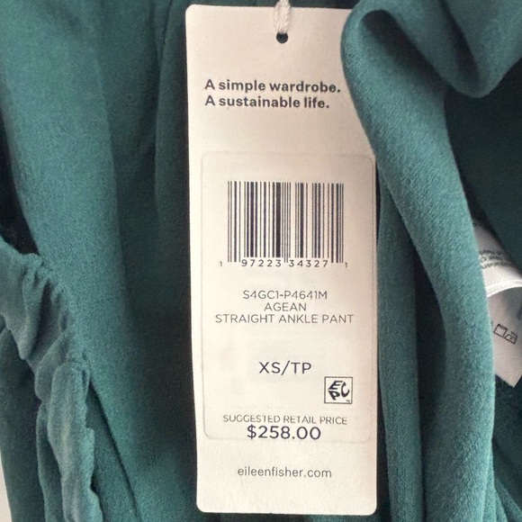Eileen Fisher Emerald Straight Ankle Pants - Picture 4 of 5